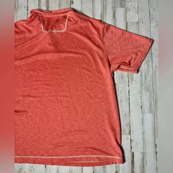 Tommy Bahama Mens XL Polo Golf Shirt Short Sleeve Knit Peach - Picture 8 of 9